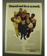 1974 U.S. Air Force Ad - Stand Out in a Crowd - £14.78 GBP