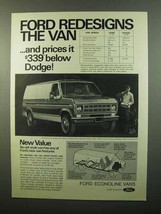 1975 Ford Econoline Van Ad - Redesigns the Van - £14.74 GBP