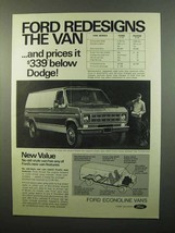 1975 Ford Econoline Van Ad - Redesigns the Van - £14.29 GBP