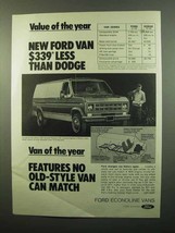 1975 Ford Econoline Van Ad - Value of the Year - £14.74 GBP