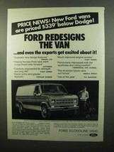 1975 Ford Econoline Van Ad - Price News - £14.74 GBP