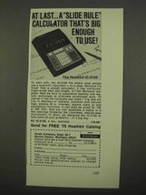 1975 Heathkit IC-2100 Calculator Ad - Big Enough to Use - £14.61 GBP