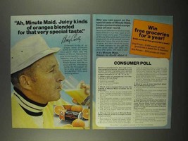 1975 Minute Maid Orange Juice Ad - Bing Crosby - £14.78 GBP