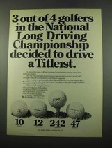 1975 Acushnet Titleist Golf Ball Ad - 3 Out of 4 - £14.46 GBP