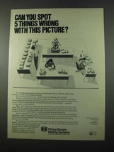 1975 Pitney Bowes Mailing Systems Ad - 5 Things Wrong - $18.49