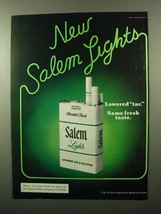 1975 Salem Lights Cigarettes Ad - New Salem Lights - £14.54 GBP
