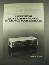 1975 Sony Model TFM-C660 Clock Radio Ad - £14.26 GBP