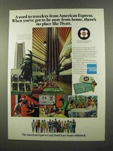 1975 American Express Ad - No Place Like Hyatt - £14.48 GBP