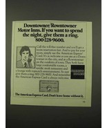 1975 American Express Card Ad - Downtowner/Rowntowner - £14.52 GBP