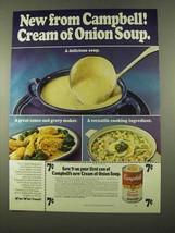 1975 Campbell's Cream of Onion Soup Ad - $18.49