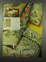 1975 Cannon Royal Family Cotswolds Linens Ad - $18.49