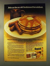 1976 Bisquick &amp; Swift Brown &#39;N Serve Sausage Ad - £14.45 GBP