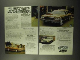 1975 Chevrolet Wagon Ad - Vega Estate, Caprice, Malibu - $18.49