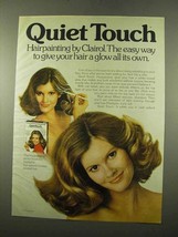 1975 Clairol Quiet Touch Hair Color Ad - Give a Glow - $18.49