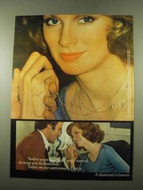 1975 De Beers Diamonds Ad - Wrap You in Diamonds - £14.42 GBP