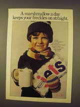 1976 Kraft Marshmallows Ad - Freckles on Straight - $18.49