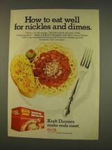 1976 Kraft Spaghetti with Meat Sauce Dinner Ad - $18.49