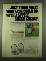 1975 L&#39;eggs Sheer Energy Pantyhose Ad - Just Think - £14.46 GBP