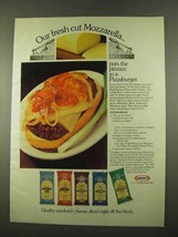 1975 Kraft Sandwich Cheese Ad - Fresh Cut Mozzarella - $18.49