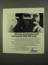 1975 Leica Leicaflex SL-2 Camera Ad - Pays to Invest - £14.72 GBP