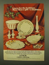 1975 Lenox China Ad - Lido Bowl, Salt &amp; Pepper Mill Set - £14.82 GBP