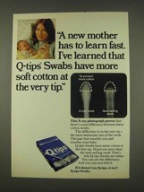 1976 Q-Tips Swabs Ad - New Mother Learn Fast - £14.90 GBP