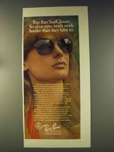 1976 Ray-Ban SunGlasses Ad - Eyes Won&#39;t Work Harder - £14.54 GBP