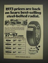 1976 Sears Tires Ad - Best-Selling Steel-Belted Radial - $18.49