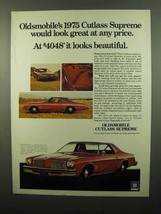 1975 Oldsmobile Cutlass Supreme Ad - At Any Price - $18.49