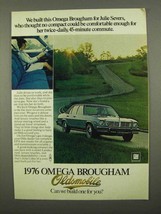 1975 Oldsmobile Omega Brougham Ad - For Julie Severs - £14.74 GBP