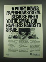 1975 Pitney Bowes Mailing Systems Ad - Hands to Spare - £14.45 GBP