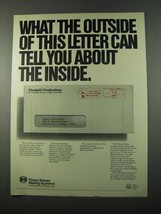 1975 Pitney Bowes Mailing Systems Ad - The Outside - $18.49