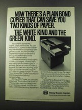 1975 Pitney Bowes PBC Copier Ad - Save Paper - £14.45 GBP