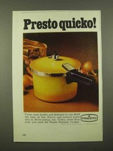 1975 Presto Pressure Cooker Ad - Presto Quicko - £14.78 GBP