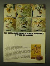 1975 Purina Meow Mix Cat Food Ad - Best Advertising - £14.69 GBP