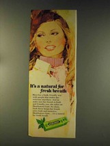 1976 Wrigley&#39;s Doublemint Gum Ad - For Fresh Breath - £14.73 GBP