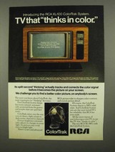1975 RCA XL-150 ColorTrak TV Ad - Thinks in Color - $18.49