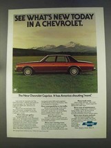 1977 Chevrolet Caprice Classic Sedan Ad - What&#39;s New - £14.54 GBP