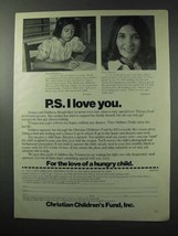 1977 Christian Children&#39;s Fund, Inc. Ad - PS I Love You - £14.87 GBP