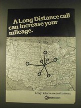 1976 Bell System Ad - Increase Your Mileage - $18.49