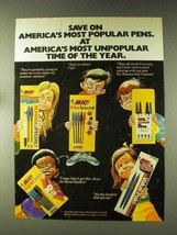 1976 Bic Pens Ad - America's Most Popular - £14.76 GBP