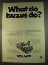 1976 Buick Opel Isuzu Ad - What Do Isuzus Do? - £14.73 GBP
