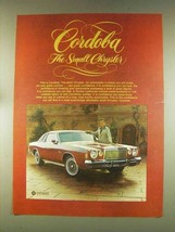 1976 Chrysler Cordoba Ad - The Small Chrysler - £14.69 GBP
