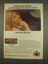 1976 Delco Radio Ad - GM-Designed for Your Car - £13.82 GBP