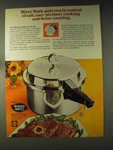 1976 Deluxe Mirro-Matic Pressure Cooker Ad - In Control - $18.49