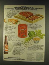 1976 Hunt&#39;s Tomato Sauce Ad - Stir-Fry Beef - £14.45 GBP