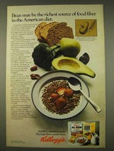 1976 Kellogg&#39;s All-Bran and Bran Buds Cereal Ad - Fiber - £14.78 GBP