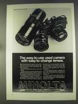 1977 Minolta SR-T 202 Camera Ad - Easy-To-Use - £14.61 GBP