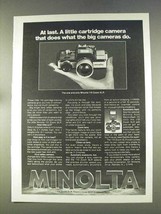 1977 Minolta 110 Zoom SLR Camera Ad - At Last! - £14.78 GBP