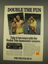 1976 Kodak Tele-Instamatic Camera Ad - Double the Fun - £14.53 GBP